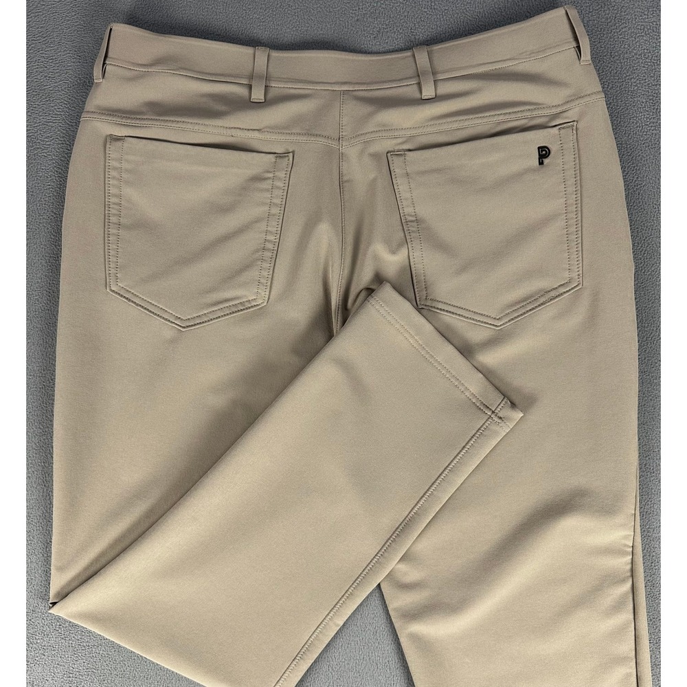 Public Rec Pants 34x29 Taupe Beige Dealmaker Performance Golf Prep 5 Pocket READ